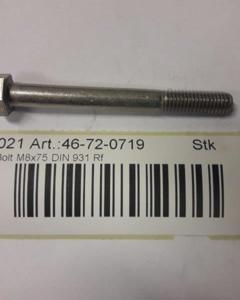 Hexagon head screw M 8x75 DIN 931